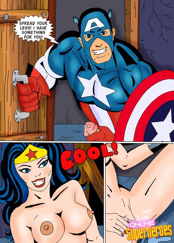 Порно Капитан Америка И Чудо Женщина