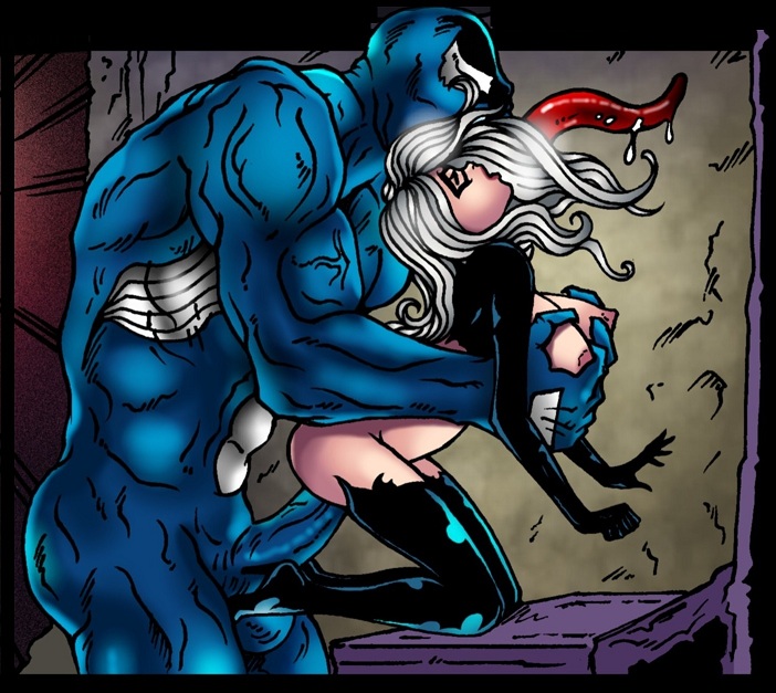 Black Cat meets Venom Porn Comics.