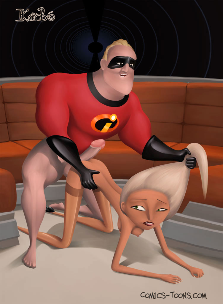 The Incredibles- Mirage and Bob Parr.