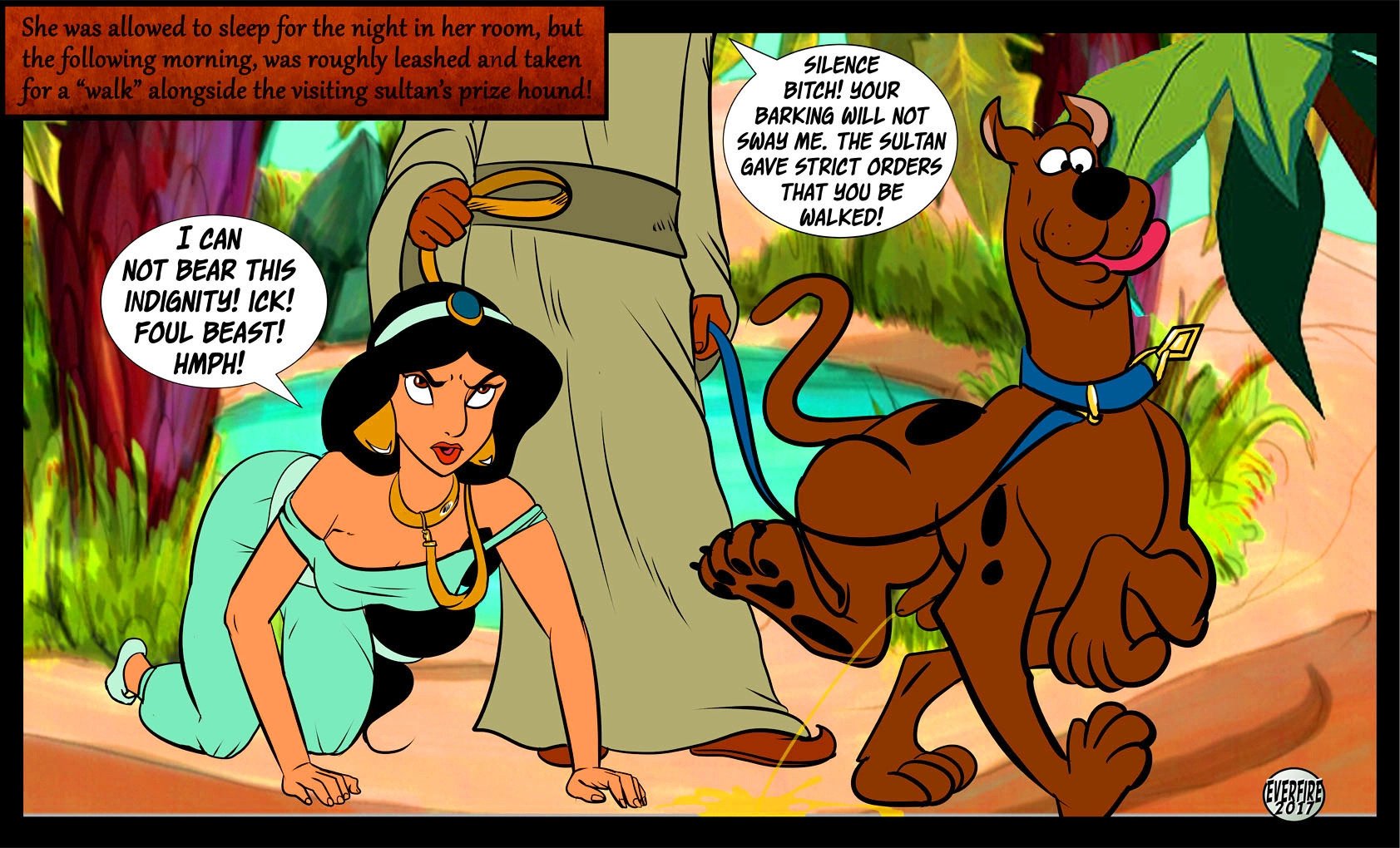 Princess Jasmine Breeding with Scooby Doo- Everfire.