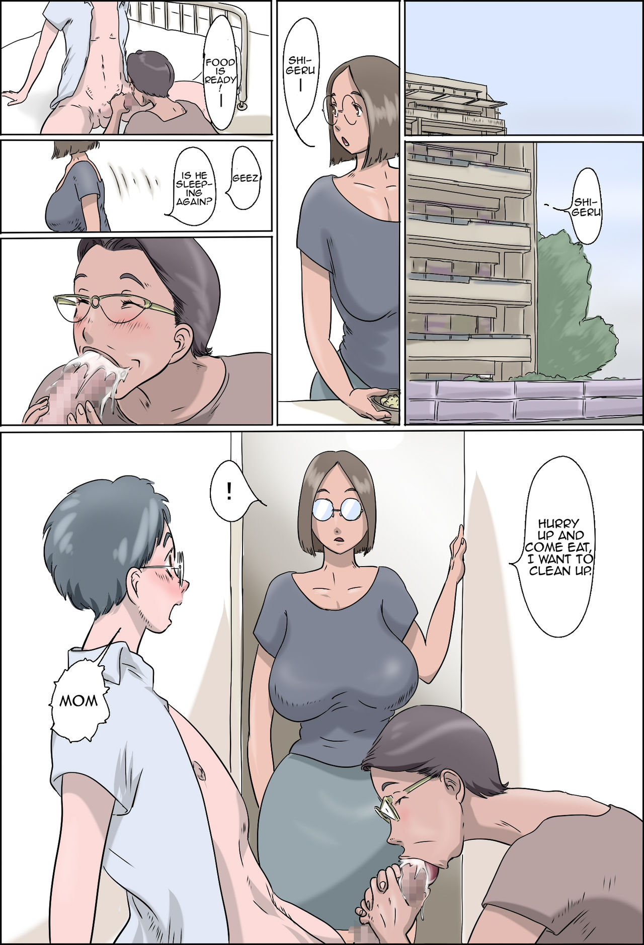Shigeru’s Apartment - Mom and Grandma (Zenmai Kourogi) .